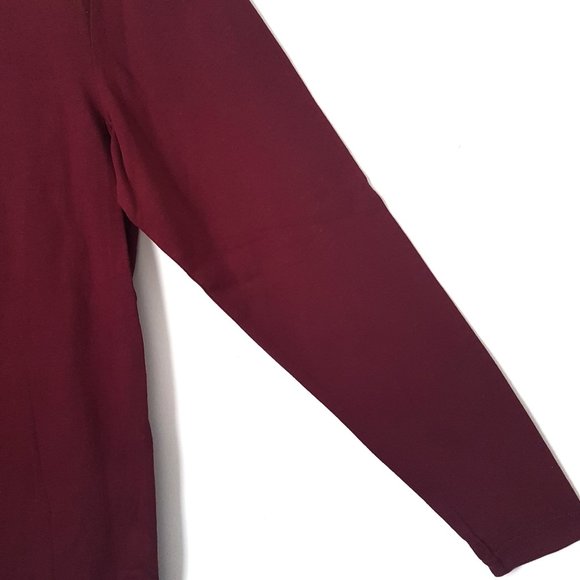 Club Room Red Plum Bulldog Scarf Graphic, S - NWT - Picture 3 of 5